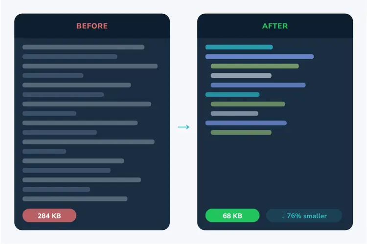 Theme code optimization and JavaScript reduction